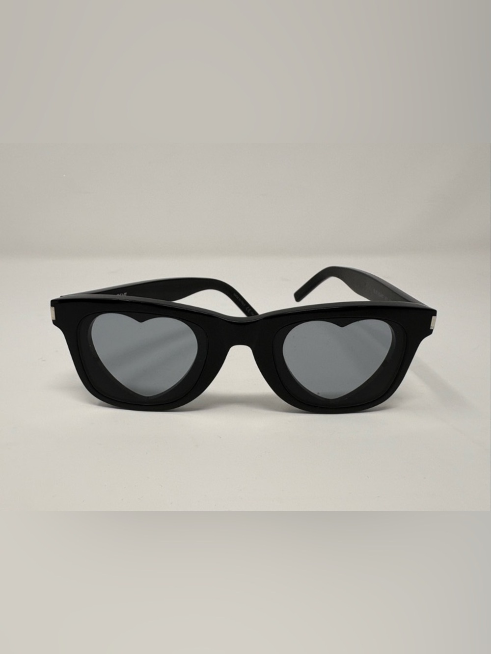 Saint Laurent SL 51 Heart Sunglasses Black Frame Dark Lens YSL
